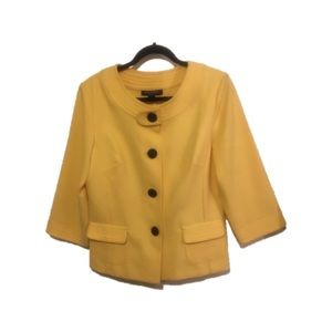 Yellow Blazer By Perceptions New York size 10